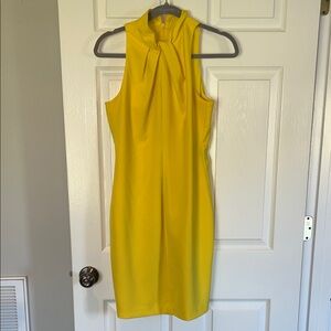 Black Halo Sunny Yellow Mini Dress